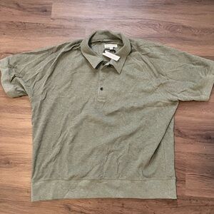 Banana Republic Sage Green Polo Shirt
